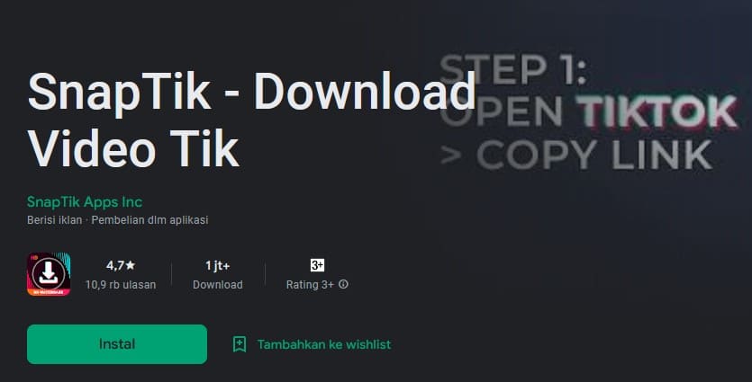 tiktok download tanpa watermark